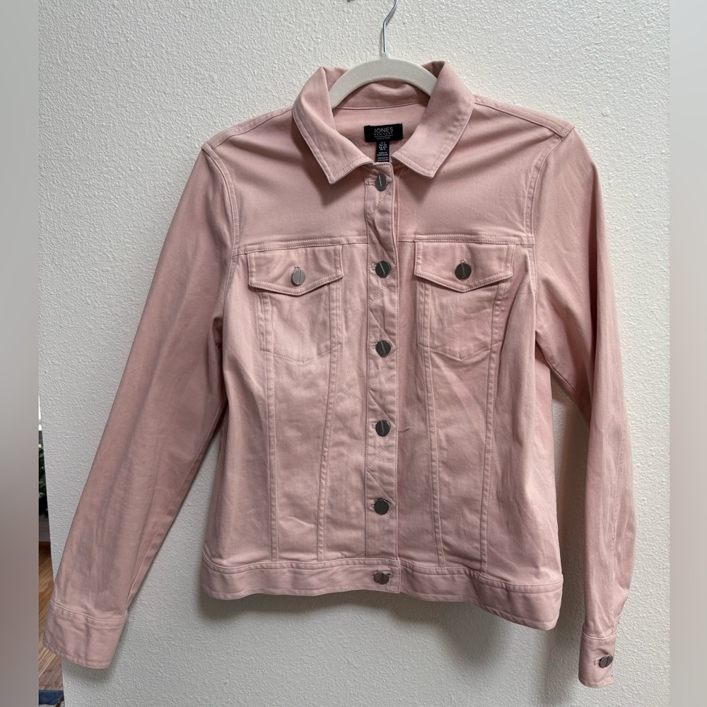Jones New York Light Pink Jean Jacket